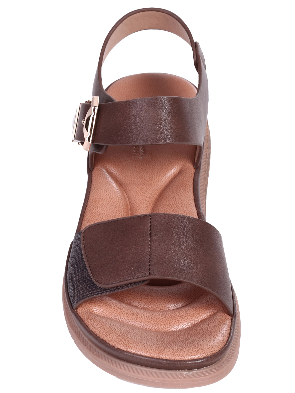 Ежедневни дамски сандали, в кафяво 4H-26113 cafe