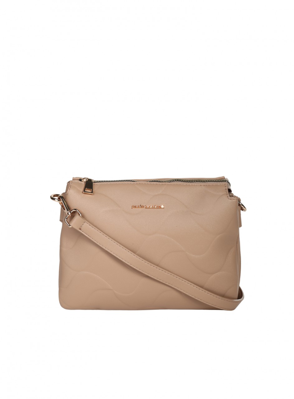 Ежедневна дамска чанта в бежов цвят 9Q-26152 beige