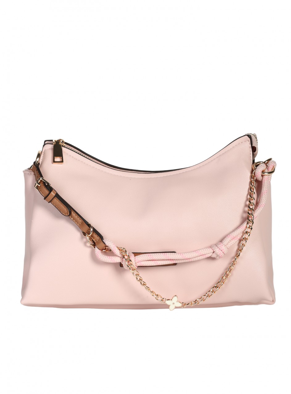 Ежедневна дамска чанта в розово 9Q-26158 pink