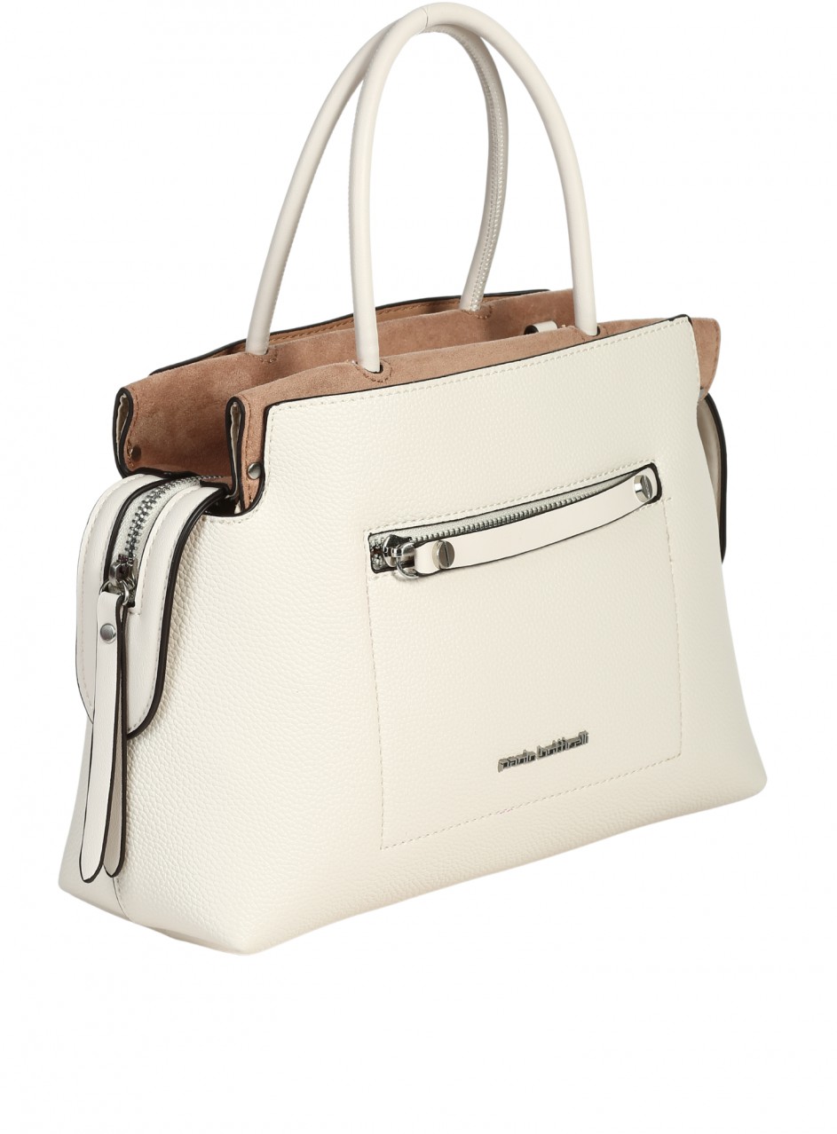 Ежедневна дамска чанта в бяло 9Q-26185 white 