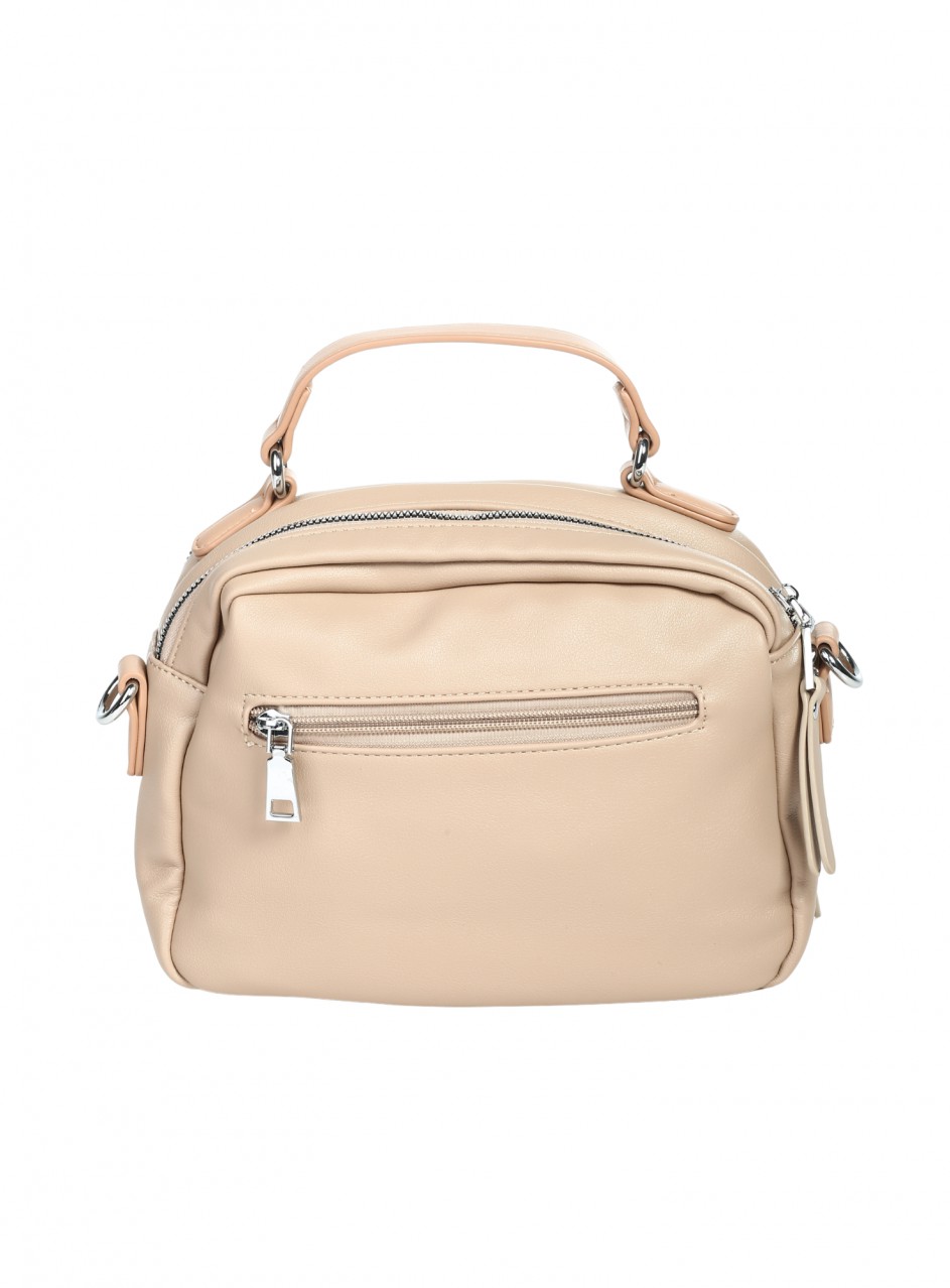 Ежедневна дамска чанта в бежово 9Q-26172 dark beige