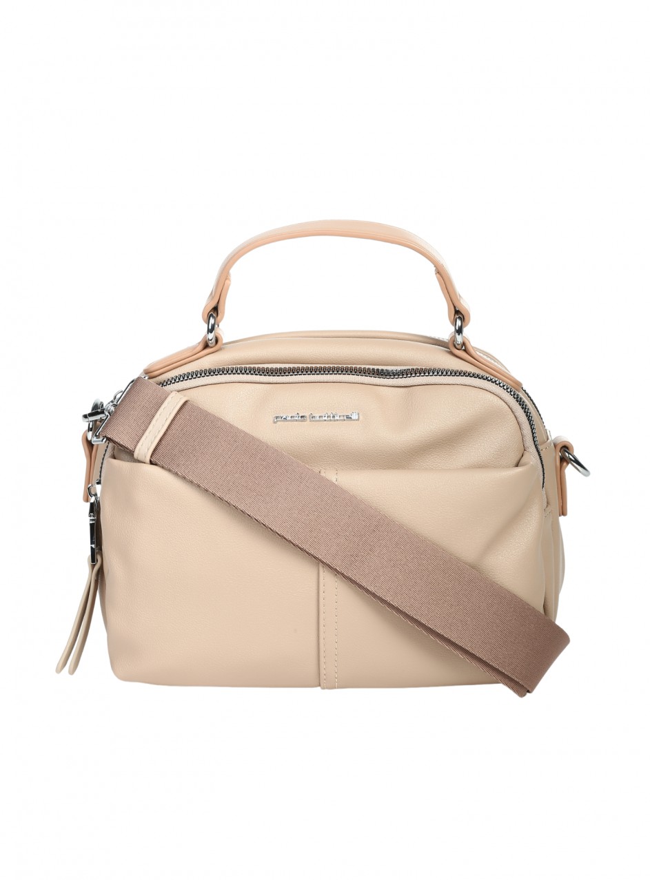 Ежедневна дамска чанта в бежово 9Q-26172 dark beige