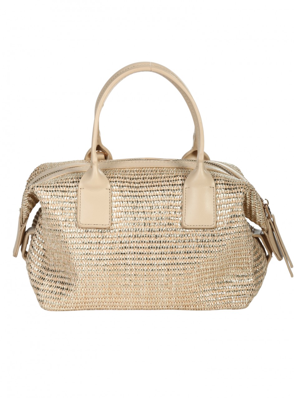 Ежедневна дамска чанта в златисто/бежово 9Q-26186 gold