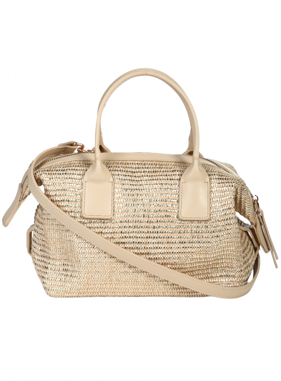 Ежедневна дамска чанта в златисто/бежово 9Q-26186 gold