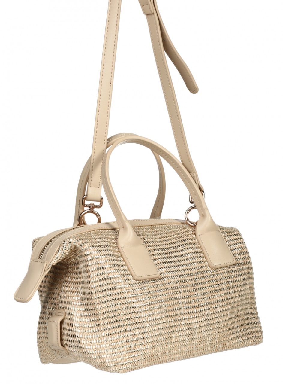 Ежедневна дамска чанта в златисто/бежово 9Q-26186 gold