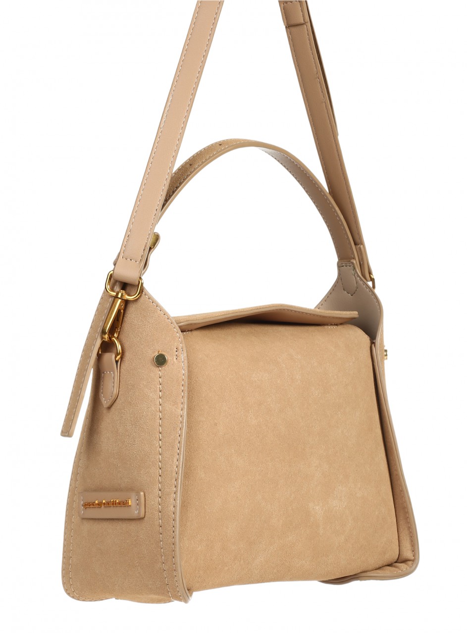 Ежедневна дамска чанта в бежов цвят 9Q-26188 beige