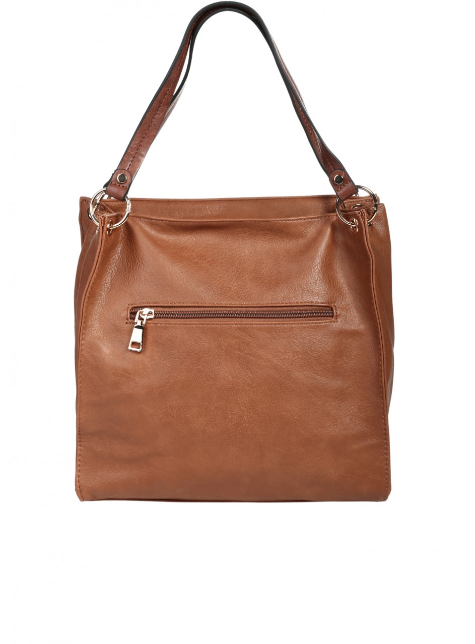 Ежедневна дамска чанта в кафяво/бежово 9Q-26160 brown