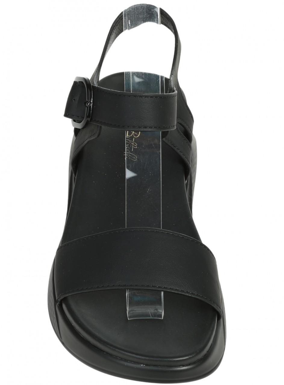 Ежедневни дамски сандали, на платформа, в черено 4C-26149 black