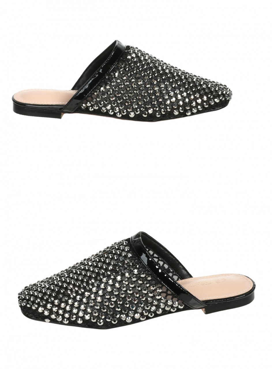 Ежедневни дамски чехли в черно 5M-26060 black