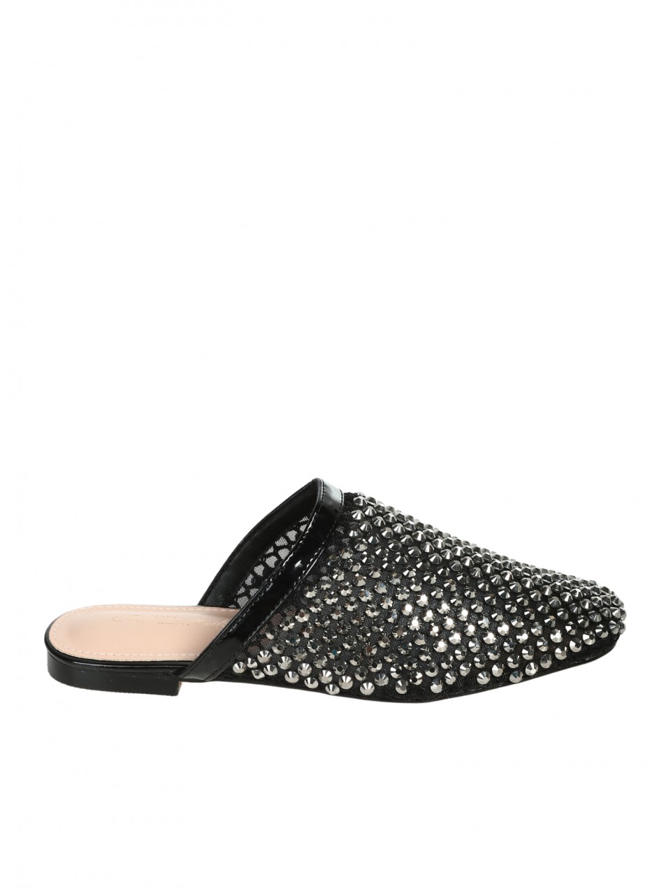 Ежедневни дамски чехли в черно 5M-26060 black