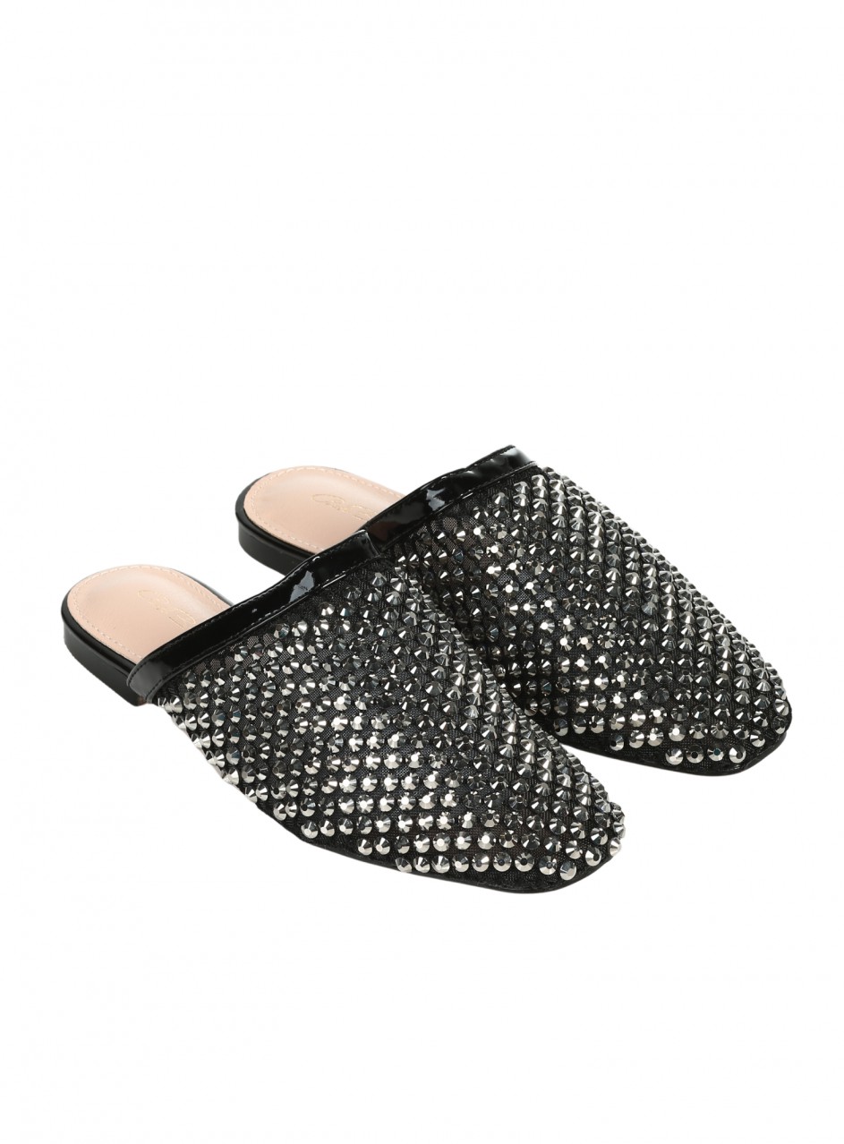 Ежедневни дамски чехли в черно 5M-26060 black