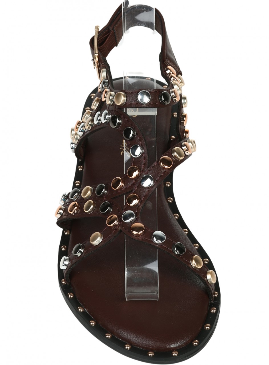 Елегантни дамски сандали в кафяво 4M-26201 brown