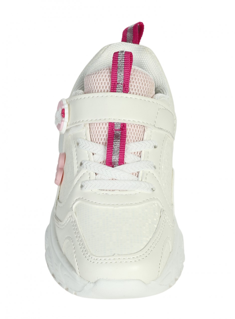 Ежедневни детски обувки в бял/розов цвят 18P-26126 white/pink