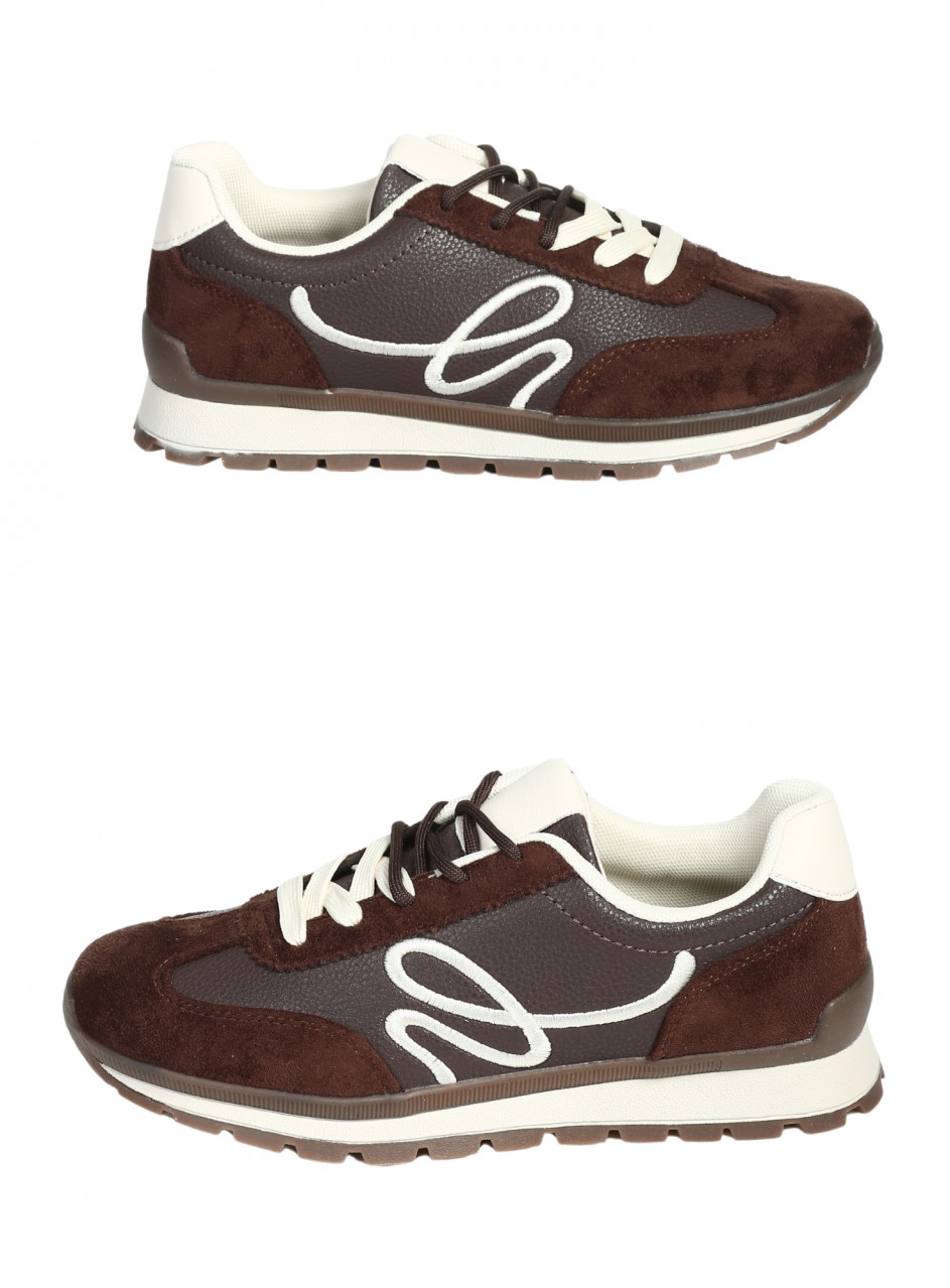 Ежедневни дамски обувки в кафяво 3U-26214 brown