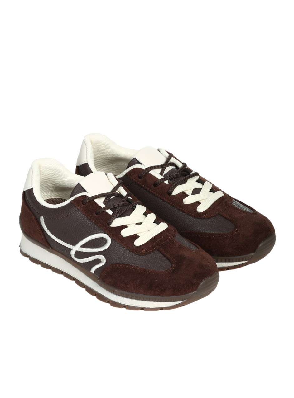 Ежедневни дамски обувки в кафяво 3U-26214 brown