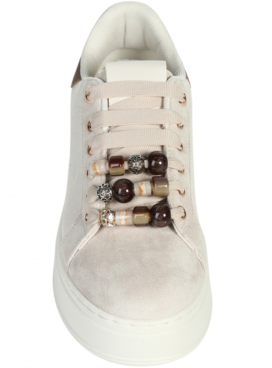 Ежедневни дамски обувки в бежово 3U-26216 beige
