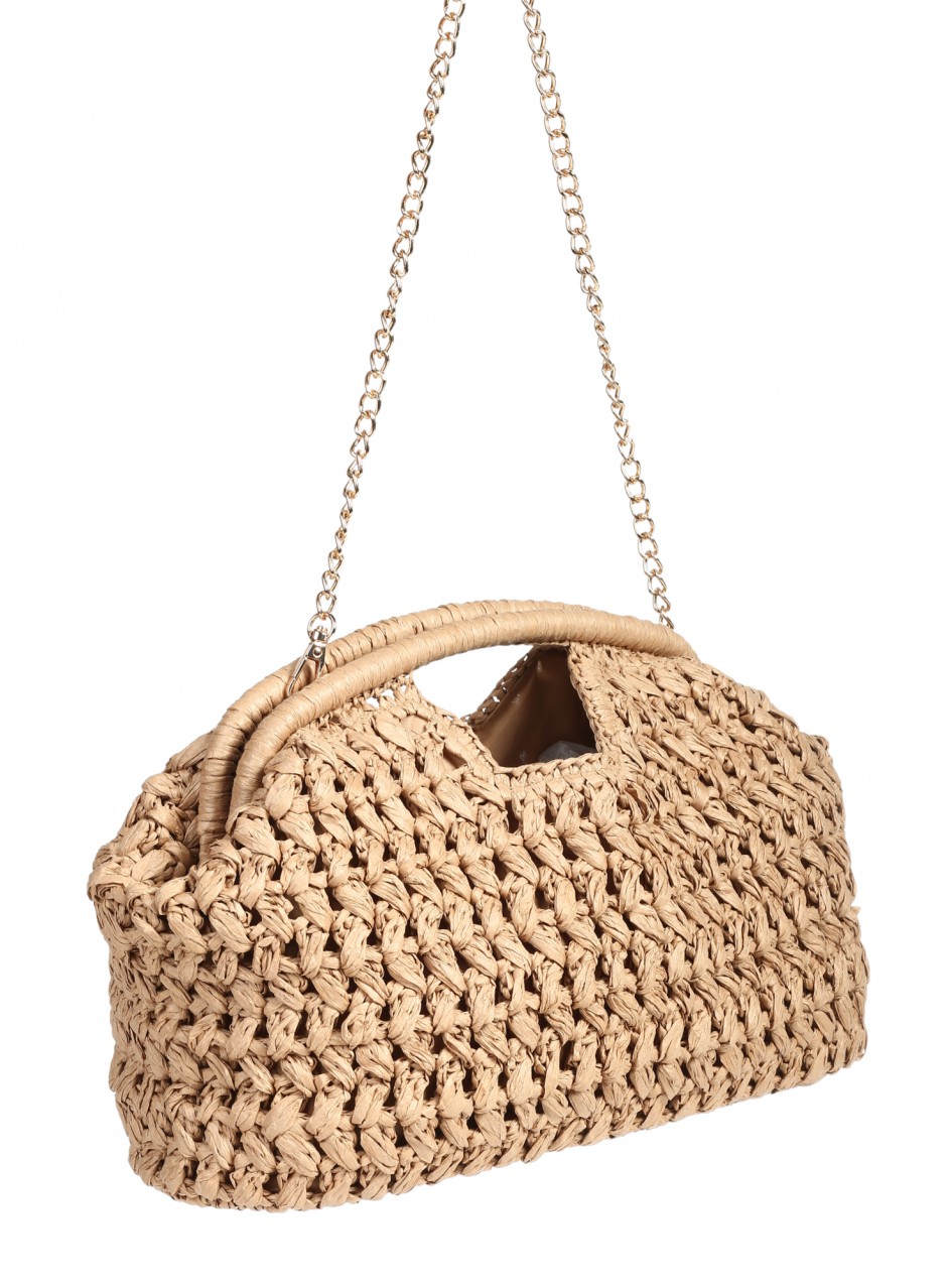 Ежедневна дамска чанта в бежов цвят 9V-26222 beige