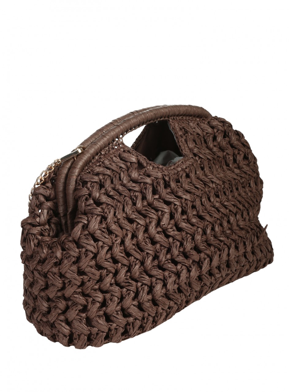 Ежедневна дамска чанта в кафяв цвят 9V-26222 chocolate/brown