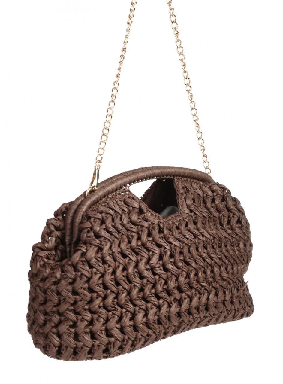 Ежедневна дамска чанта в кафяв цвят 9V-26222 chocolate/brown