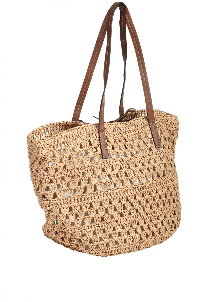 Ежедневна дамска чанта в бежов цвят 9V-26223 beige