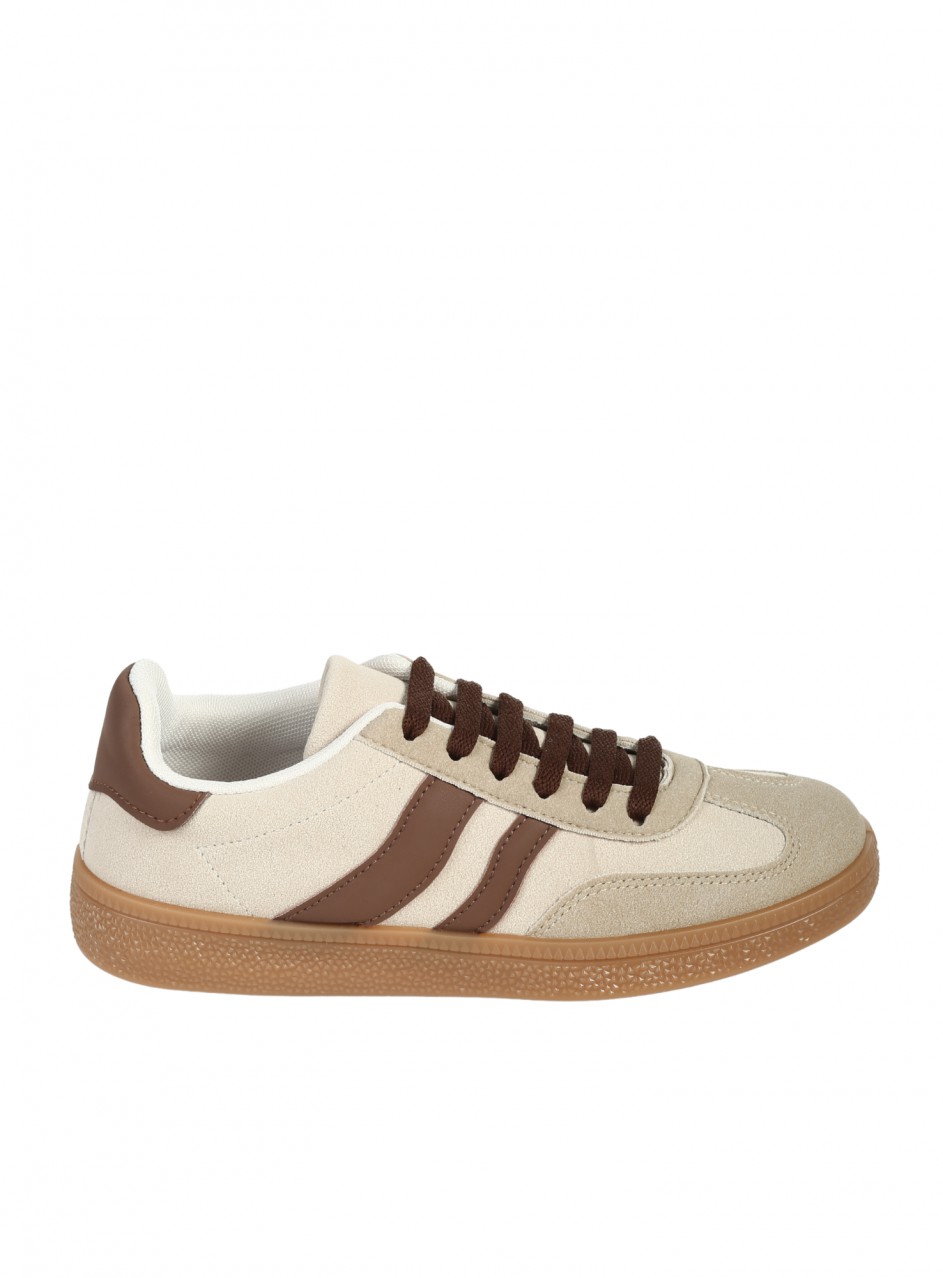 Ежедневни дамски обувки в бежов/кафяв цвят 3U-26215 beige/brown S