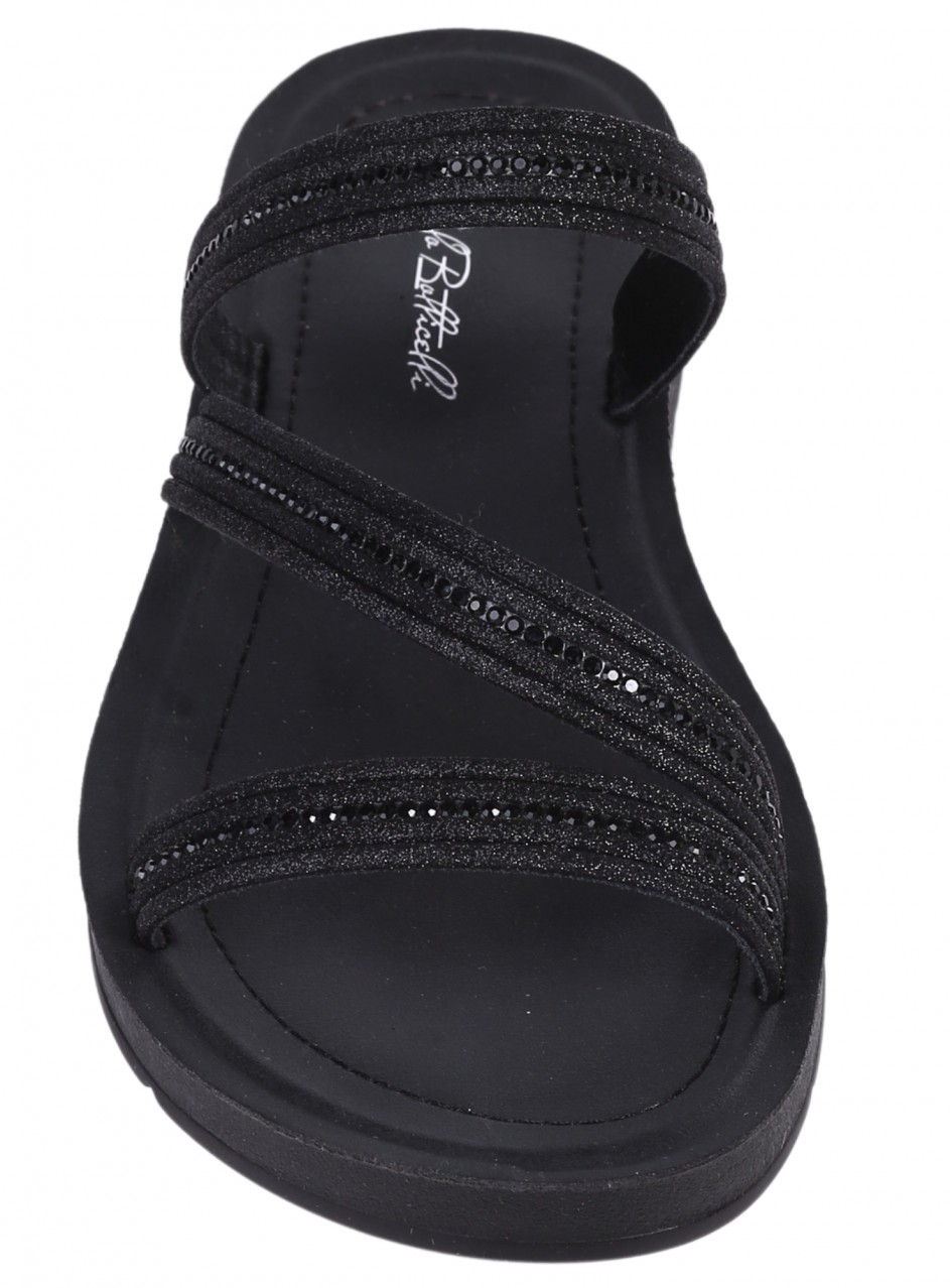 Ежедневни дамски чехли в черно 5F-26173 black (25220)