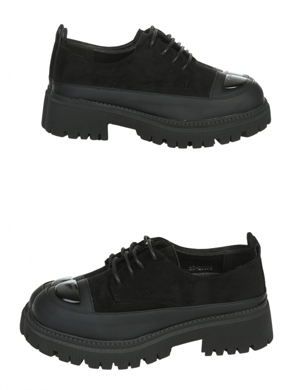 Ежедневни дамски обувки в черно 3C-26525 black