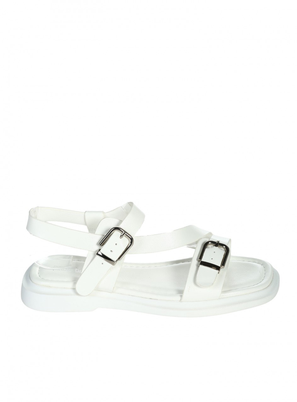 Ежедневни дамски сандали в бяло 4C-26189 white