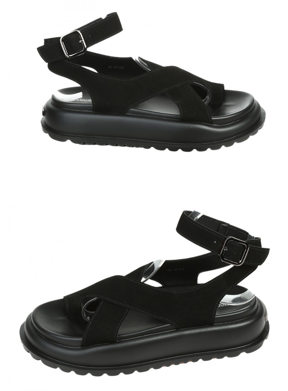 Ежедневни дамски сандали в черно 4C-26193 black