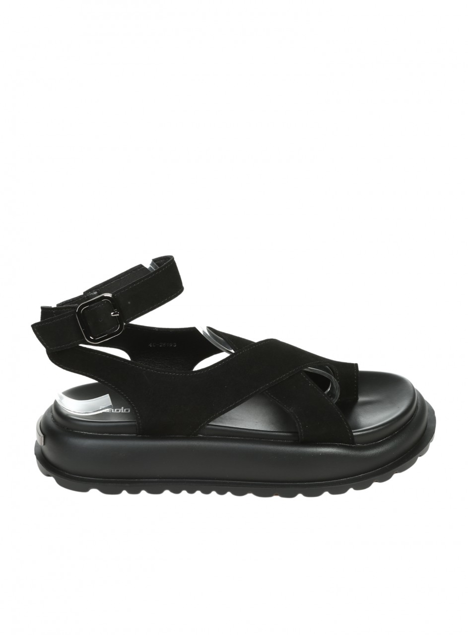 Ежедневни дамски сандали в черно 4C-26193 black