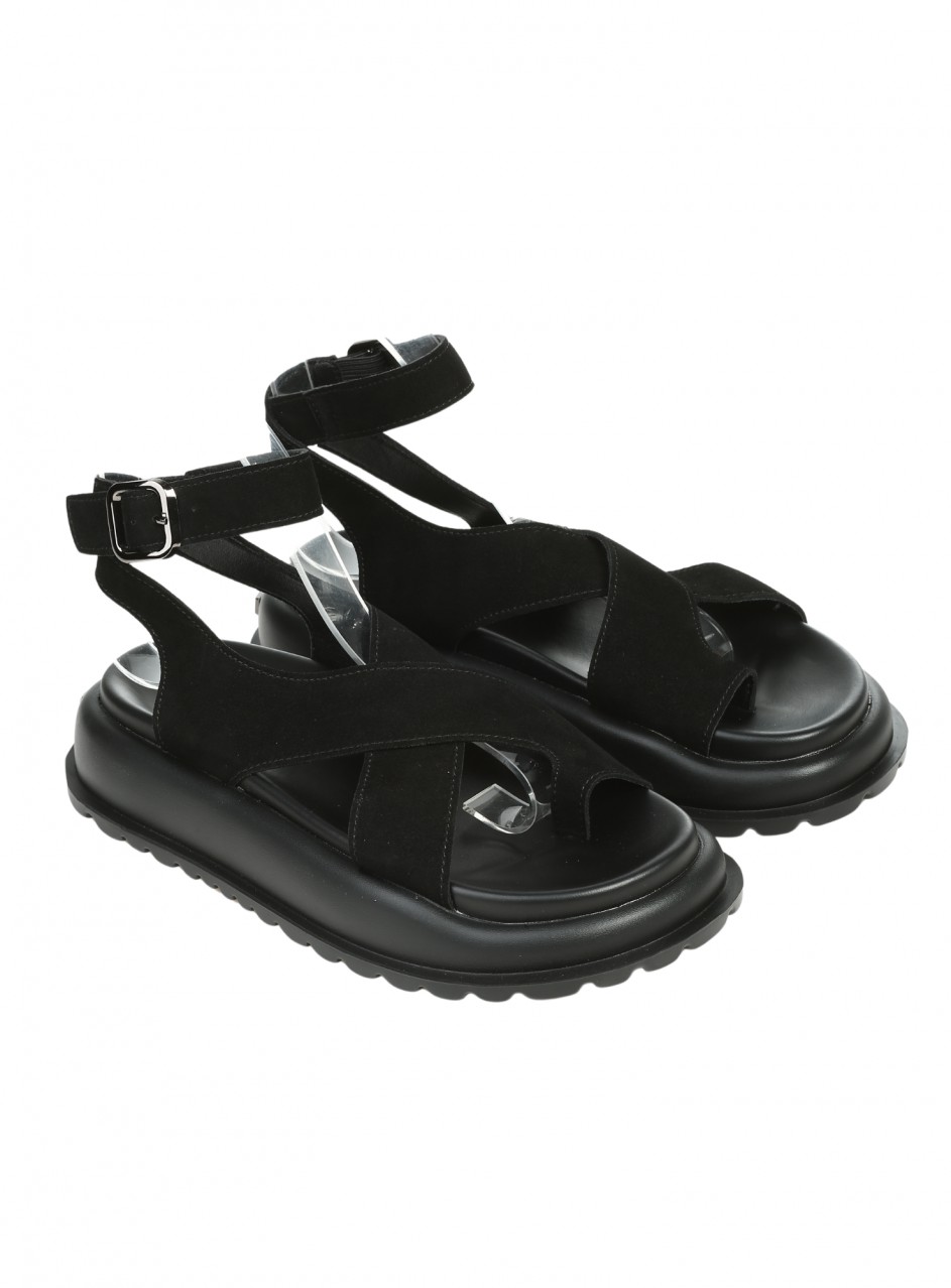 Ежедневни дамски сандали в черно 4C-26193 black