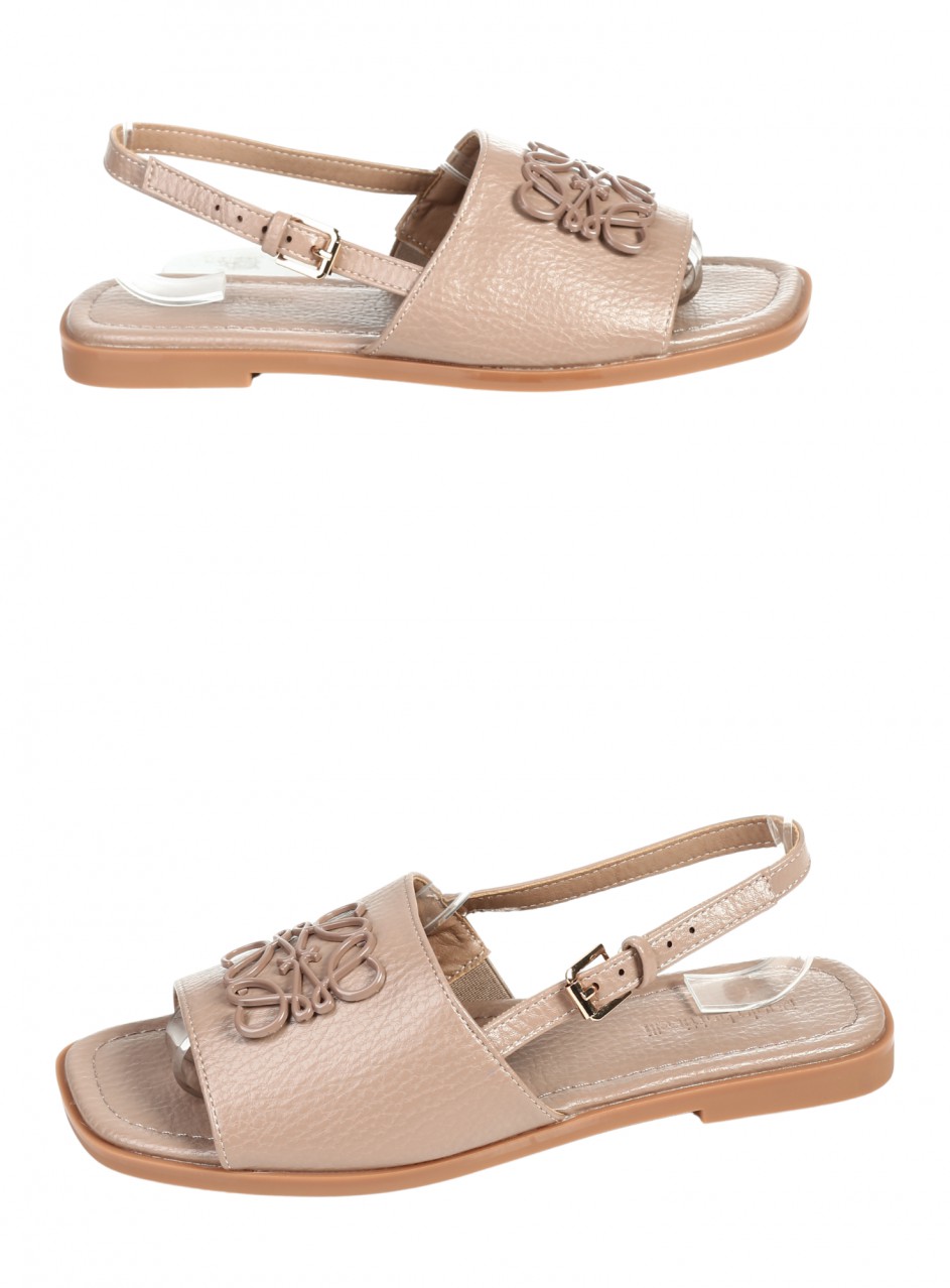 Ежедневни дамски сандали в бежово 4C-26196 dk.beige