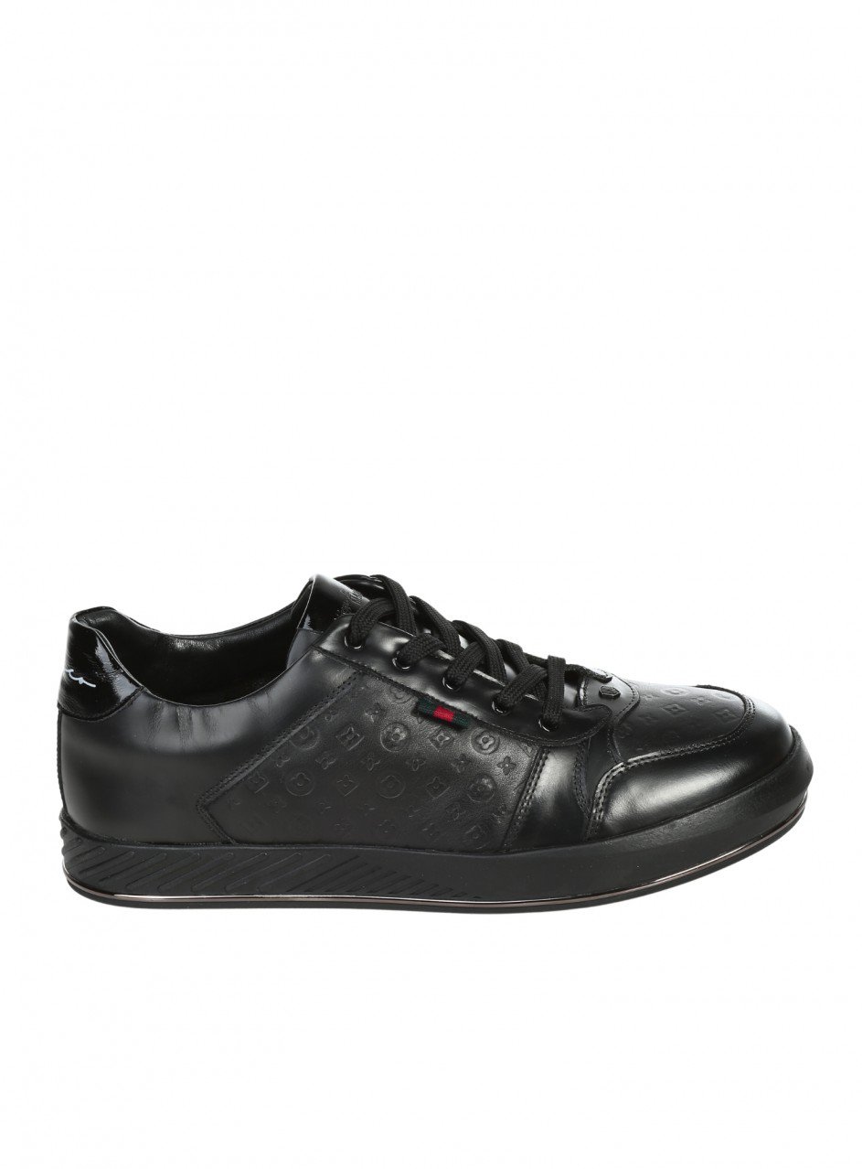 Ежедневни мъжки обувки от естествена кожа в черно 152-22058 black