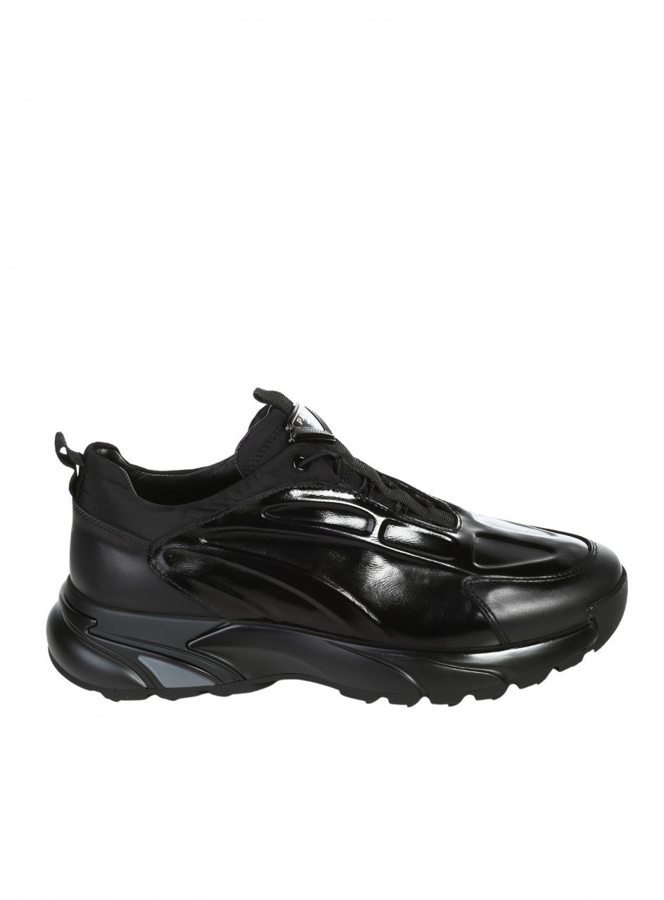 Ежедневни мъжки обувки от лак в черно 152-24111 black