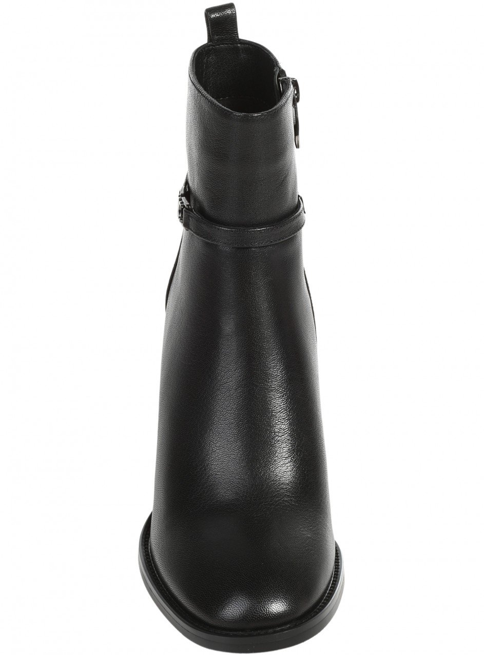Ежедневни дамски боти от естествена кожа в черно 2I-26561 black