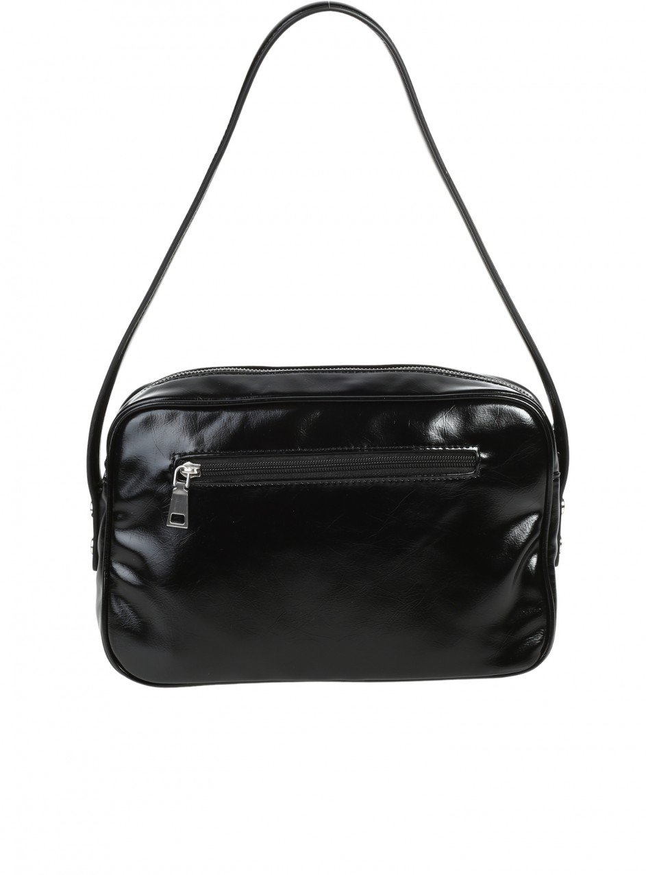 Ежедневна дамска чанта от лак в черно 9Q-26602 black