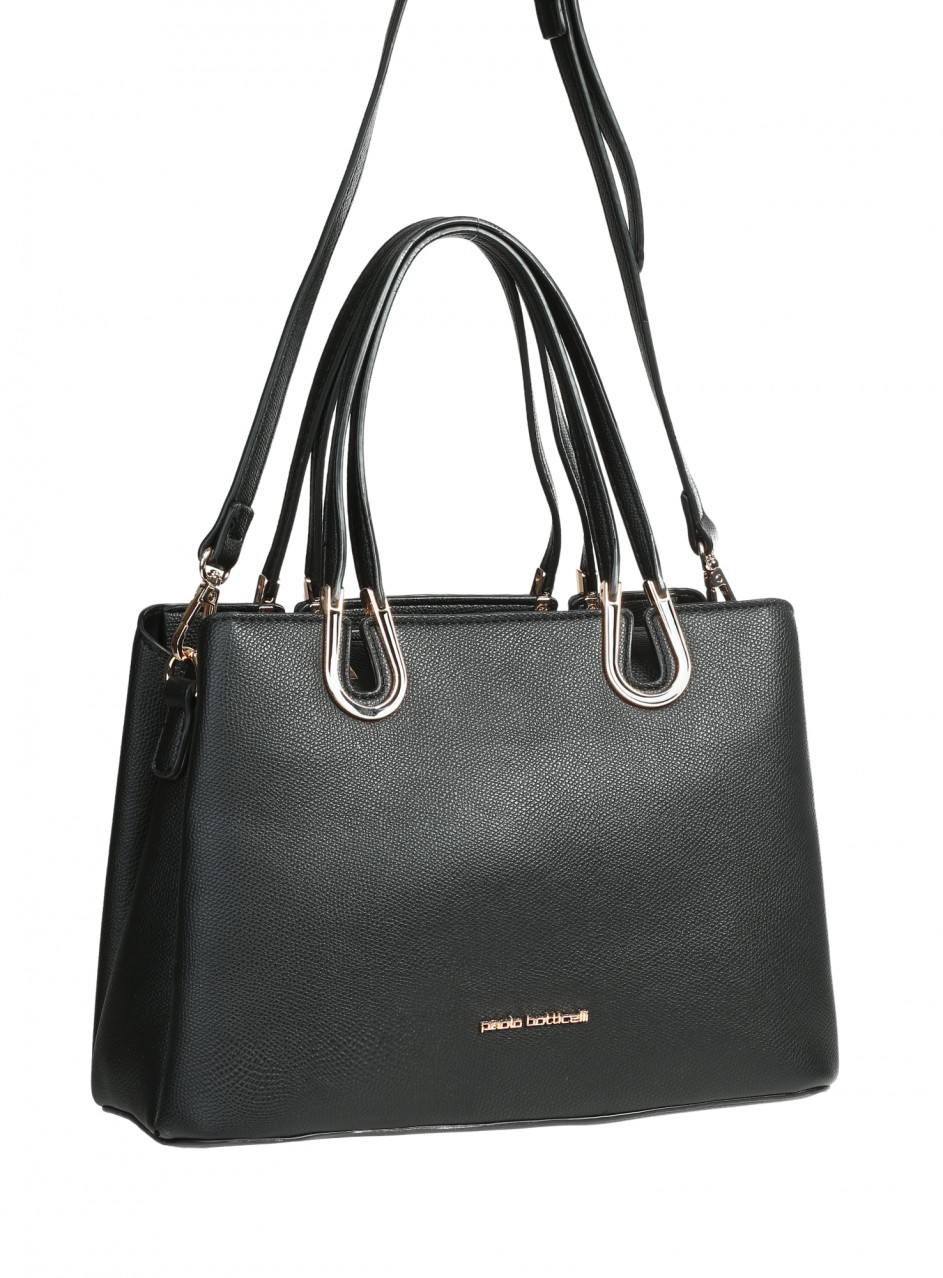 Ежедневна дамска чанта в черно 9Q-26606 black (25666)