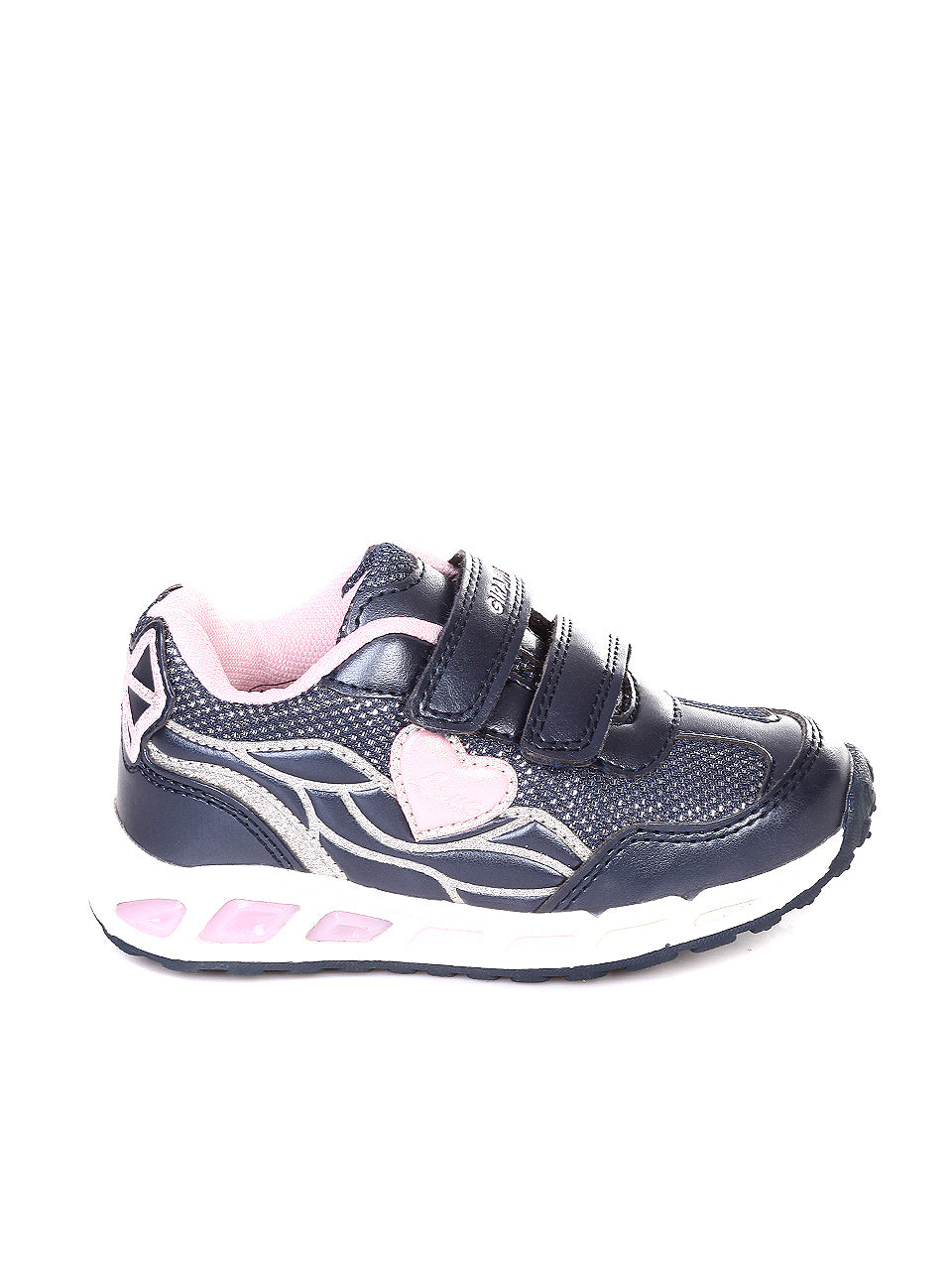 Ежедневни детски обувки в синьо и розово 18K-18898 в син цвят