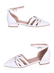 Ежедневни дамски обувки в бяло 3M-26057 в бял цвят