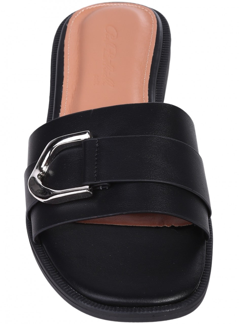 Ежедневни дамски чехли в черно 5H-26107 в черен цвят