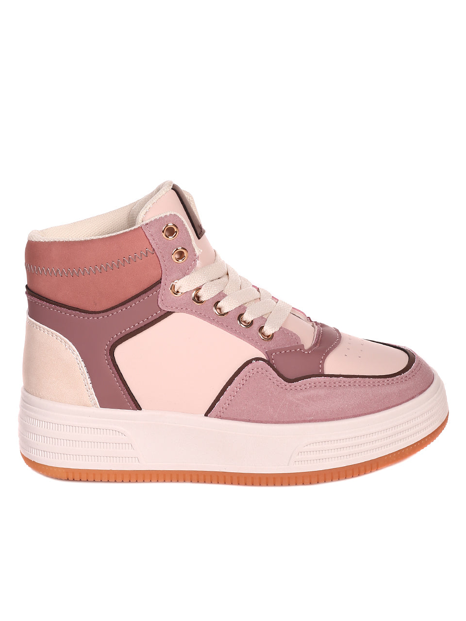 Ежедневни дамски боти в розово 2U-22552 в розов цвят