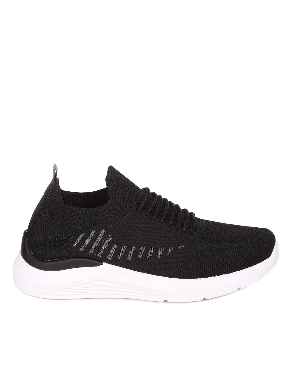 Ежедневни дамски обувки в черно 3U-22049 в черен цвят