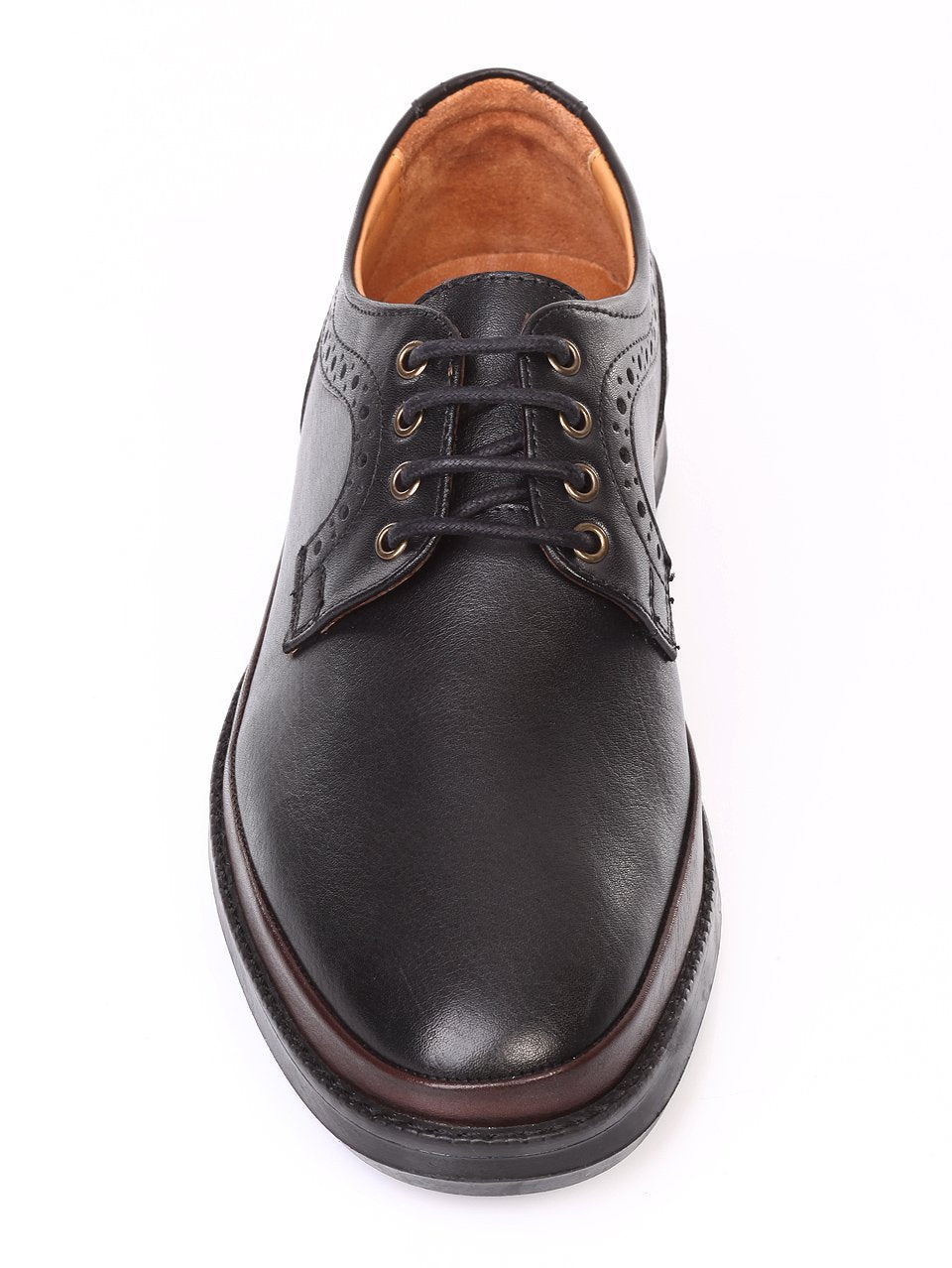 Спортно-елегантни мъжки обувки от естествена кожа 7AT-171173 в син цвят