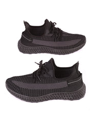 Ежедневни мъжки обувки в черно 7U-20028 в черен цвят