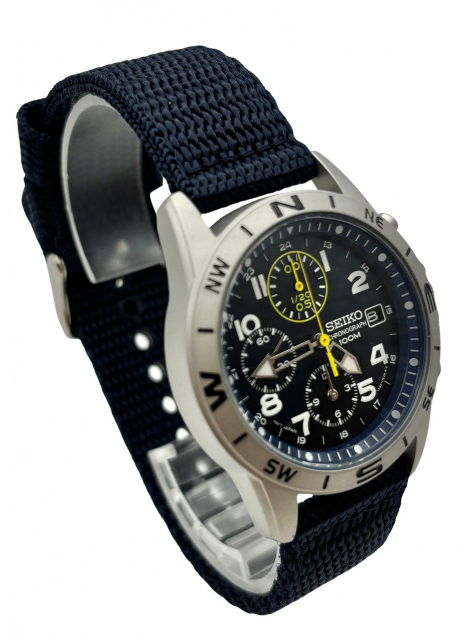 Seiko - Chronograph SND379P2 -SND379P2 в син цвят