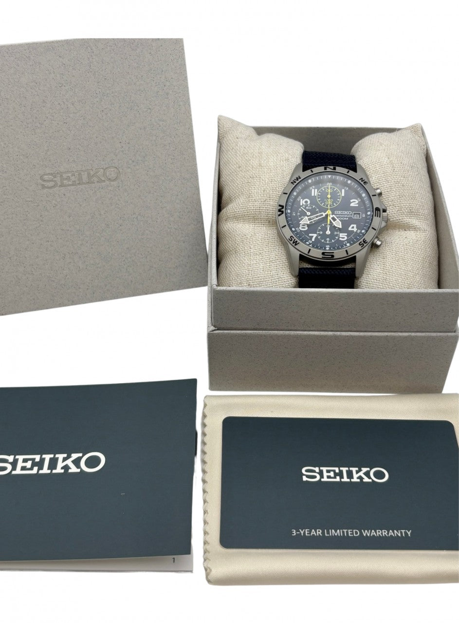 Seiko - Chronograph SND379P2 -SND379P2 в син цвят