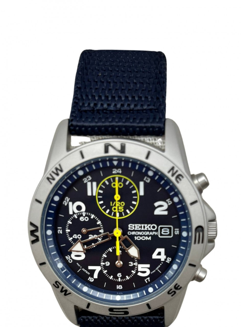 Seiko - Chronograph SND379P2 -SND379P2 в син цвят