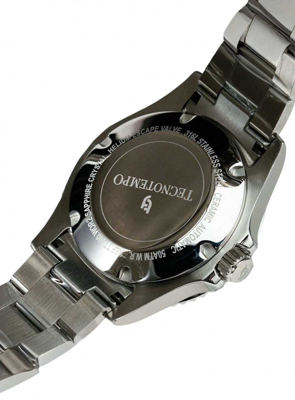 Automatic Professional Diver 500M / 50ATM - Orange dial -TT.500.WOR2 в сребрист цвят