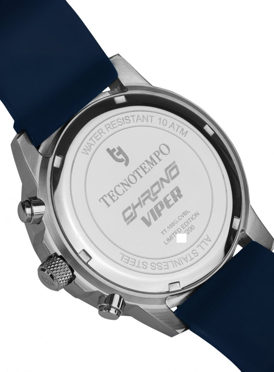 Tecnotempo - Chronograph 100M - Chrono Viper -TT.100G.CVBL (Blue) в син цвят