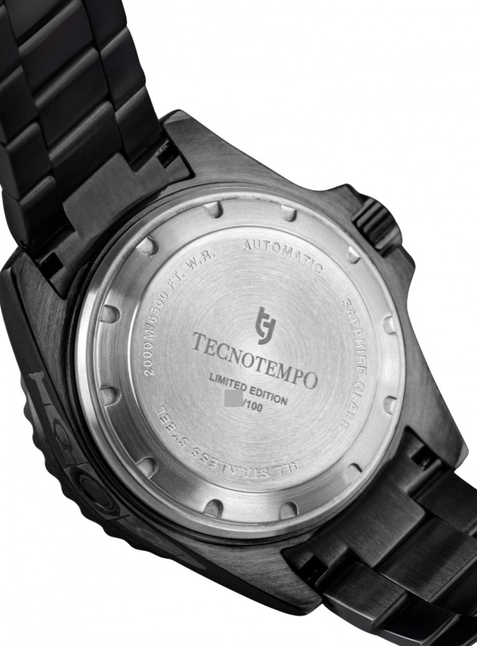 Tecnotempo - Automatic Diver 2000M White Submarine - Limited Edition -TT.2000.SNN в черен цвят